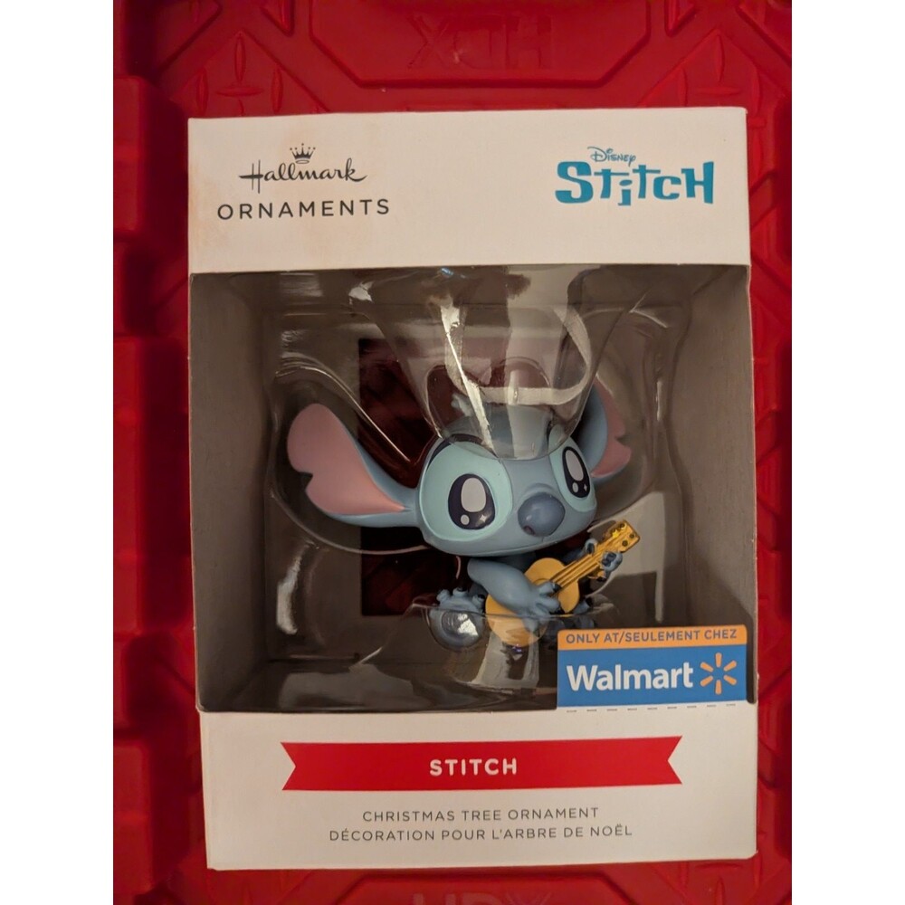Disney Stitch Hallmark Ornament Christmas Walmart Exclusive 2025 Guitar